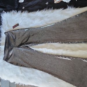 Black and silver pants